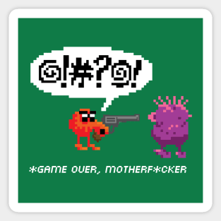 Q*bert says... Sticker